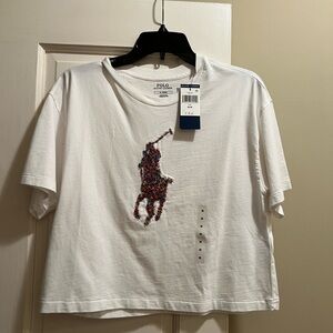 NWT Polo Ralph Lauren Cropped Tshirt